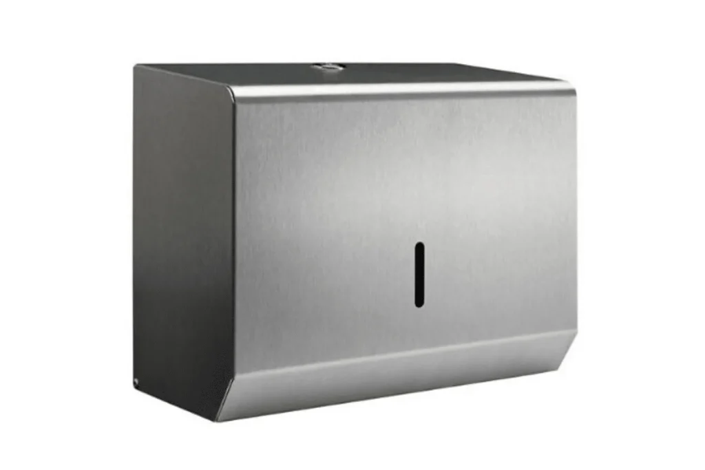 small hand towel dispenser brushed stainless